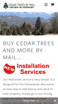Mobile Screenshot of cedartreesbymail.com