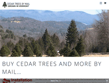 Tablet Screenshot of cedartreesbymail.com